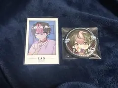 シクフォニ　らん　LAN　缶バッジ　チェキカード　2点セット
