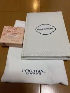 ロクシタン チェリーブロッサム バスソープ 50g、ノベルティーの鏡、袋