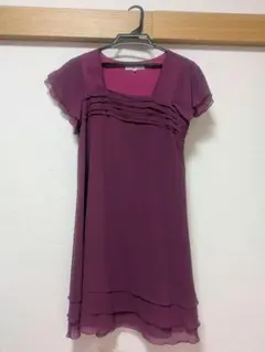 Ray BEAMS ワンピース バーガンディ サイズ0 結婚式 謝恩会