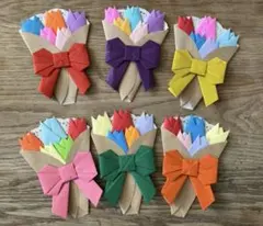 花束 折り紙 ハンドメイド チューリップ