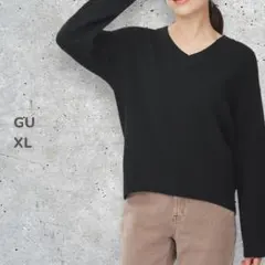 スウェットライクニット ブラック