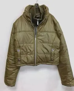 ay:b.bo ショート丈 中綿入りジャケット オリーブ L
