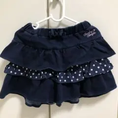 Shirley Temple ネイビーフリルキュロット120