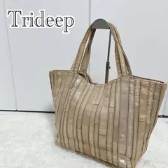 Trideep トライディープ トートバッグ　シャンパンゴールド レディース