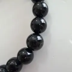 【黒ルチルクォーツ】ブレスレット 約8mm 内周16〜16.5cm 天然石