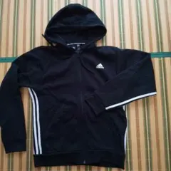 adidas 黒 パーカー フルジップ