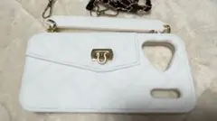 A*須様 ホワイトキルティング風　iPhone17promaxケース