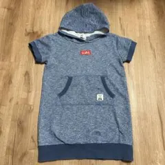 【130cm】X-girl ワンピース　ネイビー