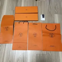 HERMES ショップ袋 紙袋　空箱 セットのサムネイル