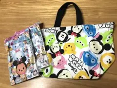 【未使用】ツムツム ランチバッグ & おにぎりラップ ディズニー