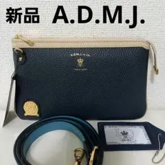 ❣️新品❣️A.D.M.J. ショルダーバッグ2way　ウォレットバッグ　本革