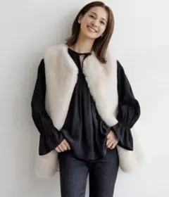 ✨新品未使用品✨UNFILO アンフィーロ　エコファージレ レディースアイボリー