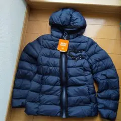 【新品】ユニクロ ネイビー ダウンコート 150サイズ