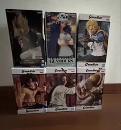 Grandistaフィギュア6体セットドラゴンボールのゴジータとワンピース