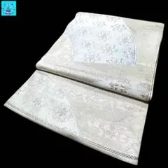 【美品】六通柄袋帯　有職文様　銀糸　振袖　黒留袖　色留袖　訪問着　フォーマル