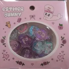 おはじき風シール　エスターバニー　ピンク