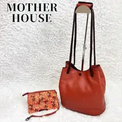 MOTHER HOUSE ポーチ付き 巾着 ショルダー バッグ レザーのサムネイル