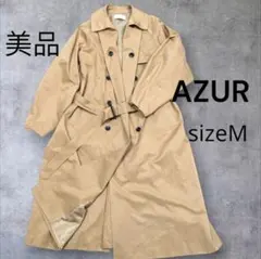 【美品】AZUL by moussy トレンチコート　ロング Мサイズベージュのサムネイル