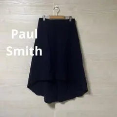Paul Smith★ウール 毛 フィッシュテール ロングスカート ネイビーのサムネイル