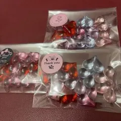 ビーズ整理中☆クリア♡ビーズ☆カスタムX☆各150円☆4色・2色セット