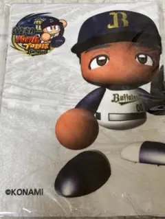 オリックスバファローズ　エスピノーザ選手 パワプロコラボ　フェイスタオル