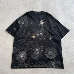 Fruit of the Loom スパイダーウェブ 総柄 Tシャツ M - メルカリ