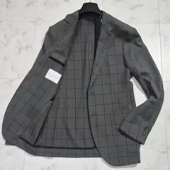 【美品】グリーンレーベル リラクシング ウインドペン テーラードジャケット S