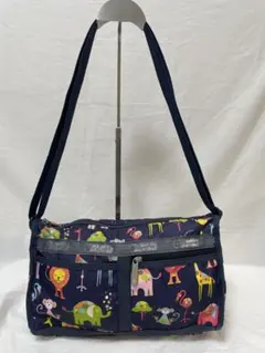 レスポートサック LeSportsac ショルダーバッグ アニマル柄 ブルー