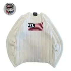 【POLO JEANS co.】星条旗★コットン100% もっちりニット