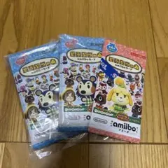 amiiboカード　どうぶつの森　第3弾10パック 第4弾1パック 未開封