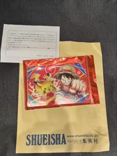 週刊少年ジャンプ ポケモン ルフィ ピカチュウ 当選 ポストカード 2個セット 週刊少年ジャンプ ポケモン ルフィ ピカチュウ 当選 ポストカード