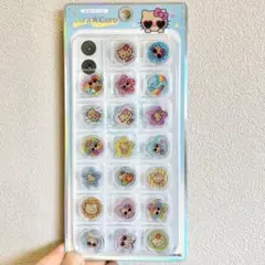 おはじきシール　キラコロ 日焼けキティ　サンリオ カミオジャパン