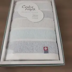 今治タオル Color rays フェイスタオル ブルーのサムネイル