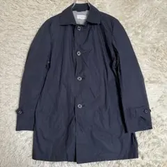 【マッキントッシュフィロソフィー】 40 L ステンカラーコート ネイビー