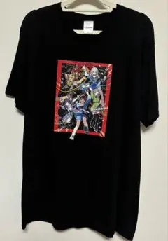 マリーゴールド 両国大会記念 イラスト Tシャツ XLサイズ 黒 女子