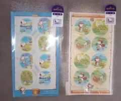 スヌーピー シール2シートセット【平成レトロ】