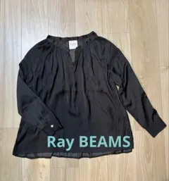 美品 Ray BEAMS パフスリーブデザインブラウス ブラック - メルカリ