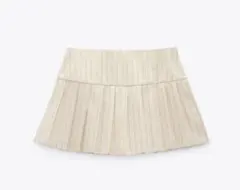 ZARA ボックスプリーツ入りスカンツ xs