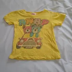 送込！AMAP Kids:半袖Tシャツ120cmイエロー