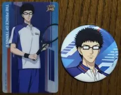 新テニスの王子様 アニメイトフェア クリアシート 缶バッジ 乾貞治