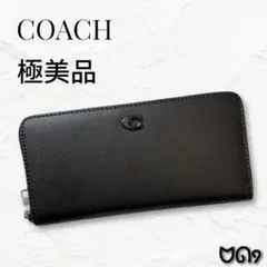 コーチ 長財布 CJ884 レザー ブラック - メルカリ
