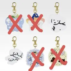 一番くじ いぬとの暮らし てらおかなつみ C賞 いぬのアクリルキーホルダー 2点