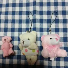 くま ぬいぐるみストラップ6体まとめ売り - メルカリ