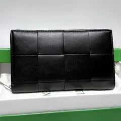 BOTTEGA VENETA / カセット ジップアラウンドウォレット ブラック
