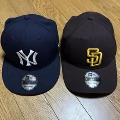 NEWERAのキャップ、ニューヨーク・ヤンキーズとサンディエゴ・パドレス