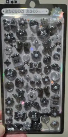 BONBON DROP 　黒色装飾シールセット