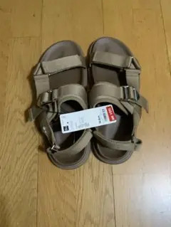 GU メタルバックルテープサンダル BEIGE 26cm