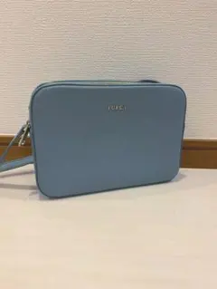 FURLA ライトブルー ショルダーバッグ