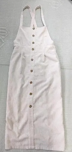 【美品】RAY CASSIN 吊りロングスカート Fサイズ☆コーデュロイ素材