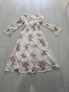 ジェラートピケ ILSÉE 花柄ルームワンピース 新品タグ付